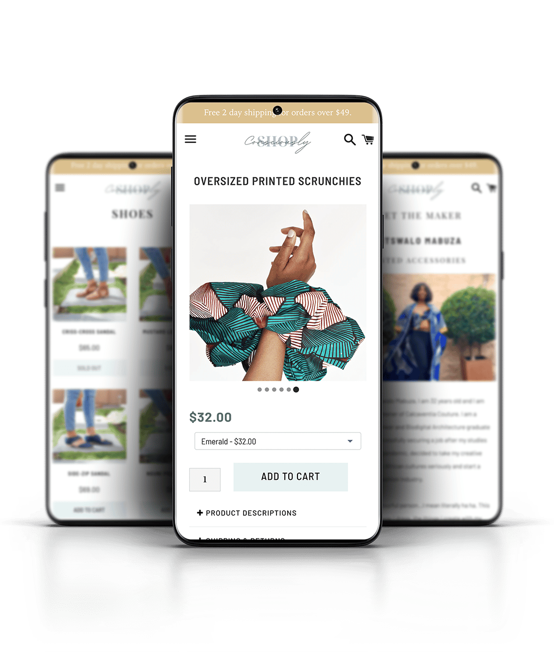 Shop Consciously Mobile ecommerce website design